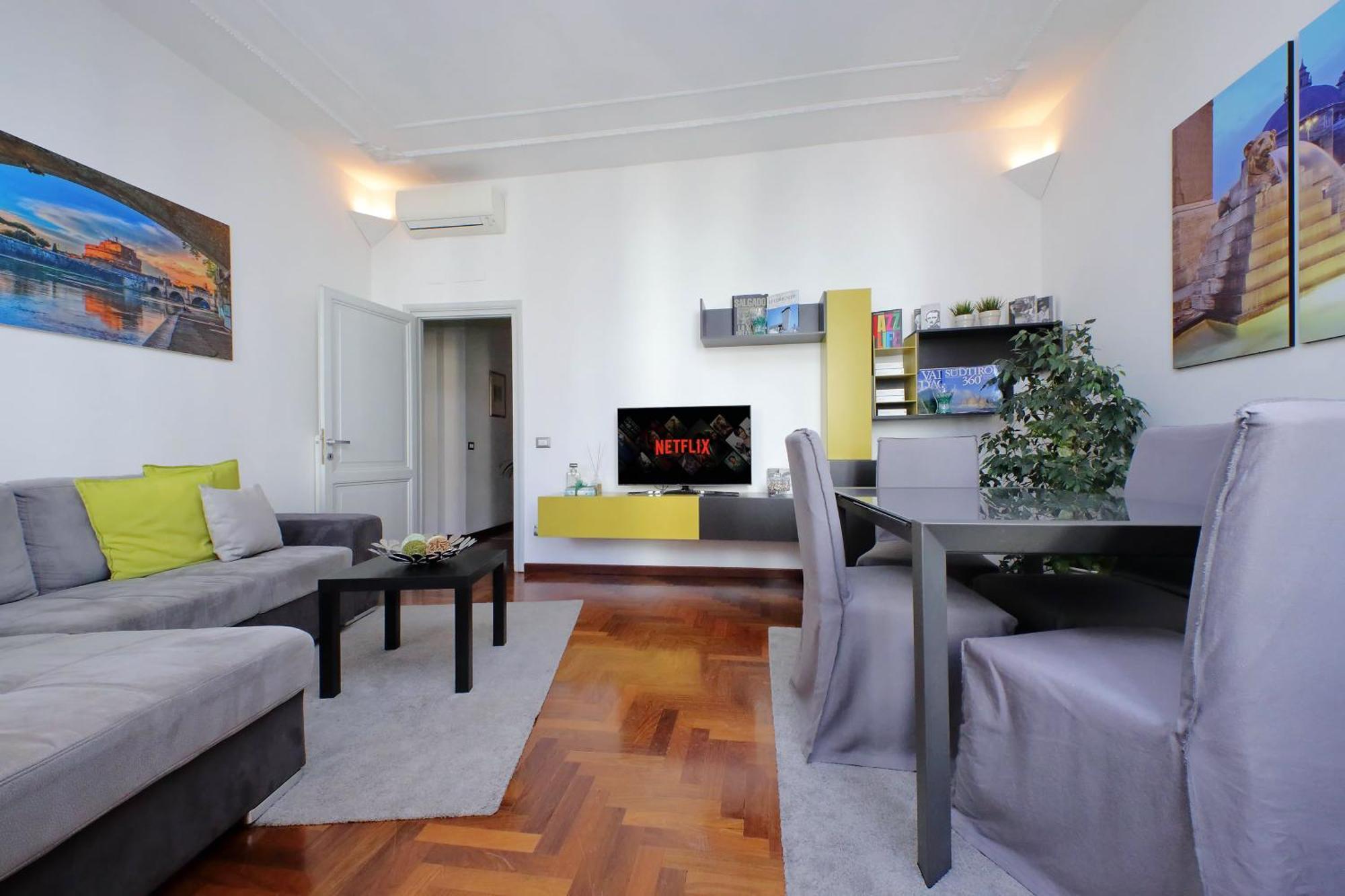 Luxury Apartment Vaticano-S'Peter Basilica - Netflix Wifi - Aircond Рим Екстериор снимка
